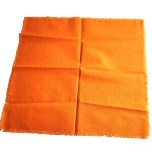 Set Of 5 Orange Napkins Cotton Cloth 14"x14" Eco-Friendly Reusable kitchen linen